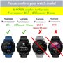 iDaPro [4Pcs Protection d'Ecran pour Garmin Forerunner 255/255 Music 46mm+[4Pcs] Bouchons anti-poussière silicone,Verre Trempé,D