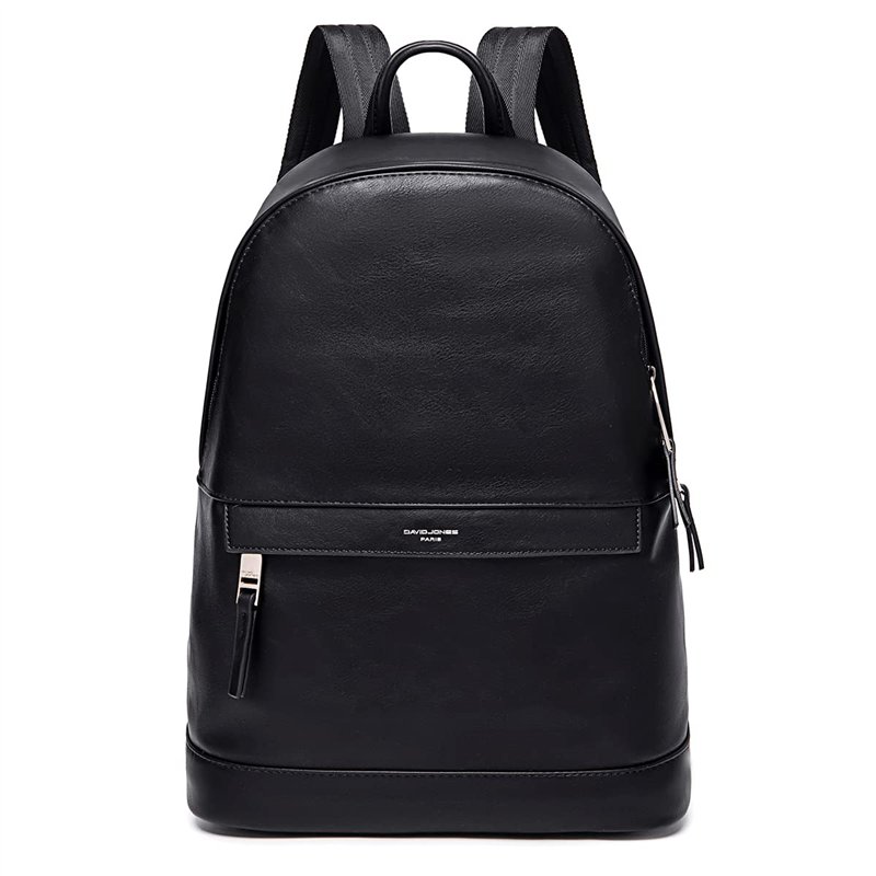 David Jones - Sac à Dos Homme Simili Cuir PU - Sac Ordinateur Portable 13 Pouces PC Travail Cours Scolaire Multifonction Bureau 