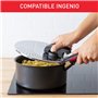Tefal Ingenio Couvercle égouttoir acier inoxydable, Rangement facile, Multidiamètre, Compatible Ingenio, Compatible lave-vaissel