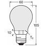 OSRAM Lampe LED dimmable Superstar avec un rendu des couleurs particulièrement élevé (CRI90), E27-base, verre dépoli ,Blanc froi