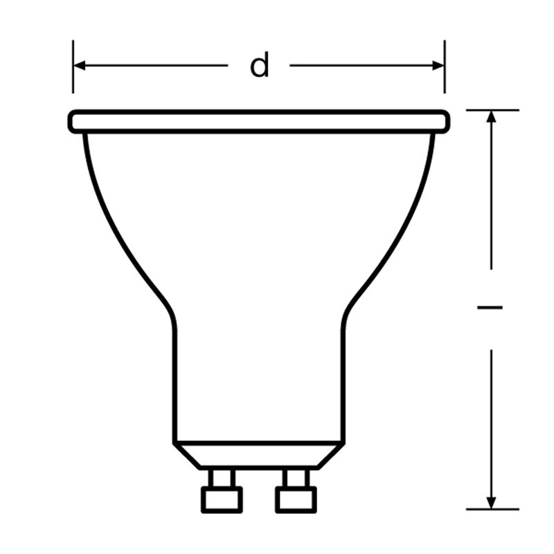 Image secondaire de OSRAM Lampe LED dimmable Superstar avec un rendu des couleurs particulièrement élevé (CRI90), GU10-base, verre clair ,Blanc froi