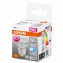 OSRAM Lampe LED dimmable Superstar avec un rendu des couleurs particulièrement élevé (CRI90), GU10-base, verre clair ,Blanc froi