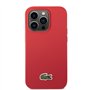 LACOSTE Étui Iconic Petit Piqué Logo pour iPhone (Rouge, iPhone 14 Pro Max)
