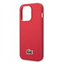 LACOSTE Étui Iconic Petit Piqué Logo pour iPhone (Rouge, iPhone 14 Pro Max)
