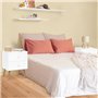 IDMarket - Lot de 2 Tables de Chevet Emmie scandinaves 2 tiroirs Blanc
