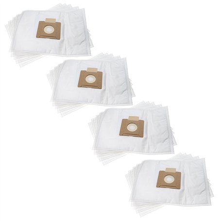 vhbw 20x Sacs remplacement pour Kärcher 4054278229652, 2.863-236.0 pour aspirateur - microfibres non tissées, 35cm x 26,5cm blan