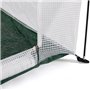 IDMarket - Serre d'hivernage Demi Lune 200 x 80 x 170 cm Balcon et terrasse