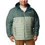 Columbia Powder Lite Hooded Jacket, Doudoune À Capuche Homme, Niagara/Metal, Taille XL