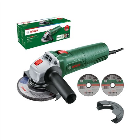Bosch Home and Garden Meuleuse d’angle Bosch UniversalGrind 7-125 (livré dans un carton; 750 W ; 2 disques à tronçonner droit ; 