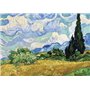 SentoSphère - Puzzle 1000 pièces Adultes - Champ de blé avec cyprès - Vincent Van Gogh