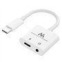 Maclean MCTV-848 Adaptateur USB Type-C Mini-Jack 3,5 mm (PD) 30 W