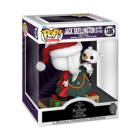 Funko Pop! Deluxe: Disney The Nightmare Before Christmas 30th - Jack Skellington & Zero with Tree - Disney: The Nightmare Before