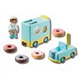 Playmobil 71325 Camion de Donuts 1.2.3 - avec Un Personnage et Un véhicule Qui a Une Fonction d'empilage et de tri - Mes Premier