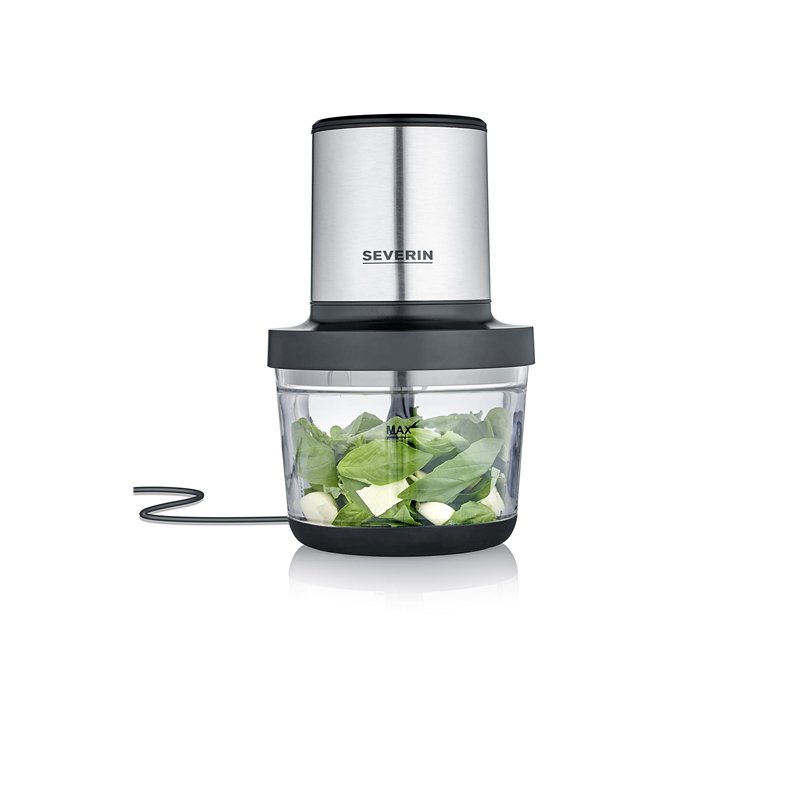 SEVERIN Hachoir électrique 400 W multifonction d'une capacité d'1 Litre, garanti sans BPA, Hachoir à viande, oignons, herbes, fr
