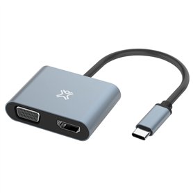 Adaptateur XtremeMac USB-C vers HDMI & VGA, double affichage, 4K Ultra HD (HDMI) et Full HD (VGA), MacBook Pro/Air M1, iPad Pro/