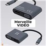 Adaptateur XtremeMac USB-C vers HDMI & VGA, double affichage, 4K Ultra HD (HDMI) et Full HD (VGA), MacBook Pro/Air M1, iPad Pro/