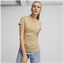PUMA T-shirt Essentiell pour femme Beige XL, gris foncé, XL