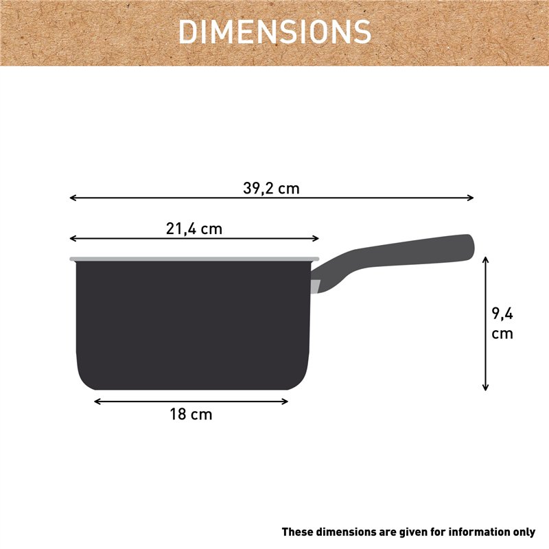 Image secondaire de Tefal Casserole 20 cm, Induction, Revêtement antiadhésif céramique, Eco-conçue, Recyclée, Cuisson saine, Fabriqué en France, Ren