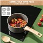 Tefal Casserole 20 cm, Induction, Revêtement antiadhésif céramique, Eco-conçue, Recyclée, Cuisson saine, Fabriqué en France, Ren