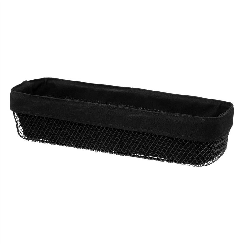 5five - corbeille à pain métal 40x14cm mayaj noir