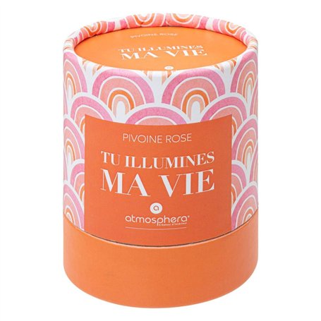 Atmosphera - Bougie parfumée Jomy - pivoine - 200g