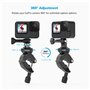 Sametop Clamp Guidon Montage de Moto et Vélo Support de Pince Tube Fixation Compatible avec GoPro Hero 13 12 11 10 9 8 7 6 5 Ses