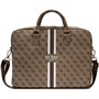 GUESS Mixte 4 g de Bandes imprimées Sac, Marron, Check Description