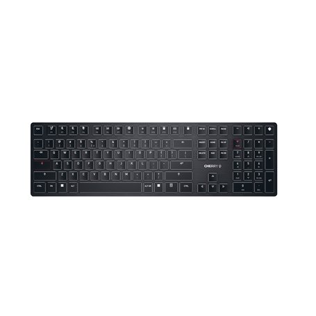 CHERRY KW X ULP, Clavier mécanique haut de gamme ultra-plat, layout US International (QWERTY), clavier multi-appareils sans fil,