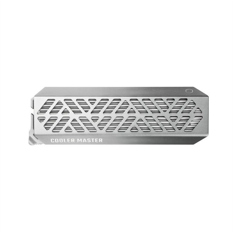 Cooler Master Oracle AIR - Boîtier SSD NVME M.2, Coque en Aluminium Double Couche, Jusqu'à 1000MB/s, Large Radiateur, sans Outil
