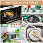 Tefal Ingenio Renew Casserole 18 cm, Revêtement céramique antiadhésif, Recyclée, Cuisson saine, Thermo-Signal ™, Cuisson sûre, F