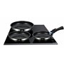 Arthur Martin AM9728 Set de 3 poêles avec revethement anti adhérent Acier Inoxydable Poignée amovible Tous feux dont induction