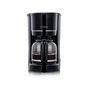 SEVERIN Cafetière Filtre, 900W, 1,4L, Jusqu'à 10 tasses, Système anti-goutte, Filtre permanent amovible, Plaque chauffante, Noir