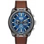 Diesel Montre Split chronographe, en acier inoxydable, couleur gris acier, pour homme, DZ4643