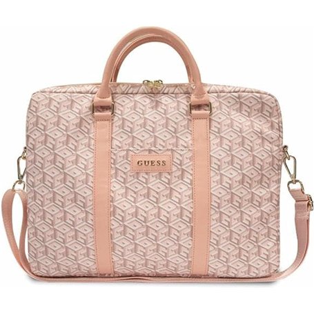 GUESS GCube Sac GUCB15HGCFSEP 16" Rose à rayures, Rose