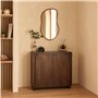 Atmosphera Créateur d'Intérieur - Miroir Livia Forme Organique - Miroir Mural en Bois pour Chambre, Salon, Entrée - L45 x H75 cm