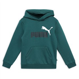 PUMA Ess+ 2 Col Big Logo Hoodie FL B Sweatshirt, Malachite, 140 Mixte bébé