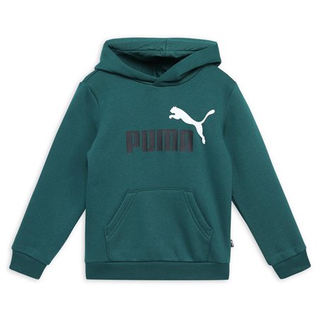 PUMA Ess+ 2 Col Big Logo Hoodie FL B Sweatshirt, Malachite, 140 Mixte bébé