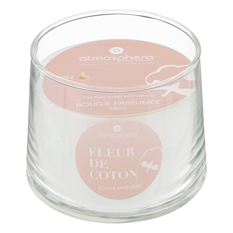 Image secondaire de Atmosphera - Bougie parfumée Izor en verre D10cm blanc