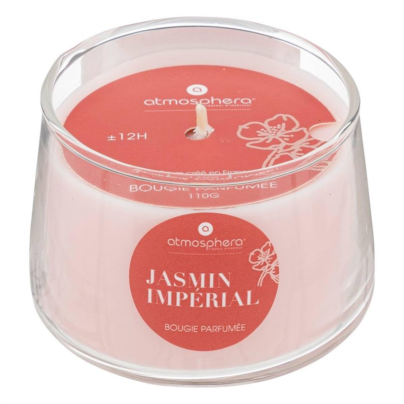 Image secondaire de Atmosphera - Bougie parfumée Izor en Verre D7,5cm Rose