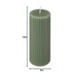 Atmosphera - Bougie ronde Demi en coton D5cm vert céladon