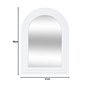 Atmosphera - Miroir Emily en Bois H55cm Blanc