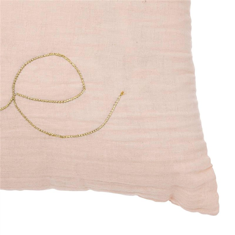 Image secondaire de Atmosphera - Coussin rectangulaire Lili en Gaze de Coton 50x30cm Blanc