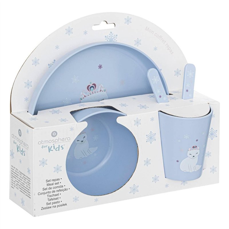 Image secondaire de Atmosphera - Set Repas 5 pièces H19cm Bleu