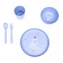 Atmosphera - Set Repas 5 pièces H19cm Bleu