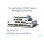 Cisco Commutateur administrable Cisco Catalyst 1300-48T-4X, 48 Ports GE, Ports SFP+ 4x10GE, Garantie limitée à Vie (C1300-48T-4X