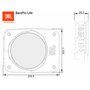 JBL BassPro Lite - Caisson de Basse Voiture Amplifié, Subwoofer Actif Ultra-Compact sous Siège avec Amplificateur Intégré, Conne