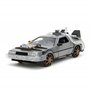 Jada Toys - Time Machine - Back to The Future 3 - Voiture Miniature en métal - 1:24 - Portes ouvrantes - Lumière LED - Version a