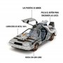 Jada Toys - Time Machine - Back to The Future 3 - Voiture Miniature en métal - 1:24 - Portes ouvrantes - Lumière LED - Version a
