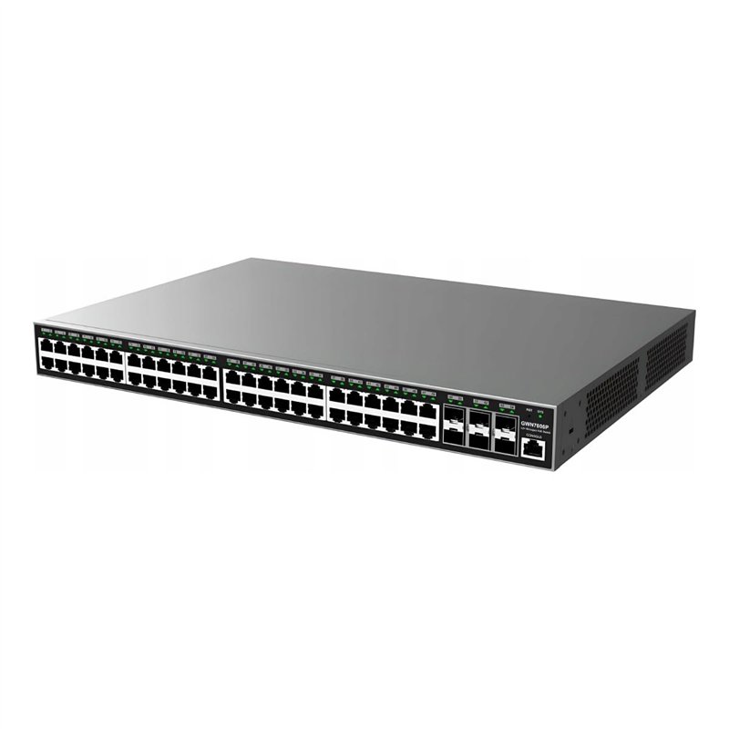 Image secondaire de GRANDSTREAM GWN7806P Switch gérable Couche (Layer) 2+ enrackable. Ports : 48x GbE RJ45 PoE 802.3 AF/at, + 30 W par Port, Puissan