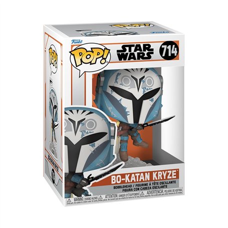 Funko Pop! Star Wars: The Mandalorian – Bo-Katan with Darksaber and Jet Pack - Figurine en Vinyle à Collectionner - Idée de Cad